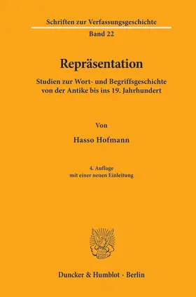 Hofmann | Repräsentation. | Buch | 978-3-428-11244-9 | www.sack.de