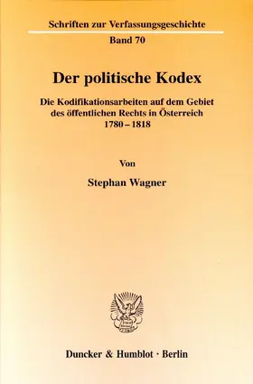 Wagner |  Der politische Kodex. | Buch |  Sack Fachmedien