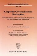 Aufderheide / Dabrowski |  Corporate Governance und Korruption | Buch |  Sack Fachmedien