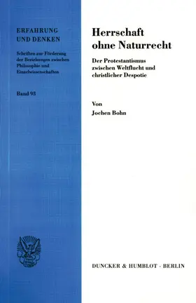Bohn |  Herrschaft ohne Naturrecht. | Buch |  Sack Fachmedien