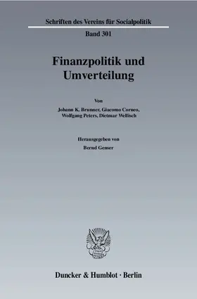 Genser |  Finanzpolitik und Umverteilung | Buch |  Sack Fachmedien