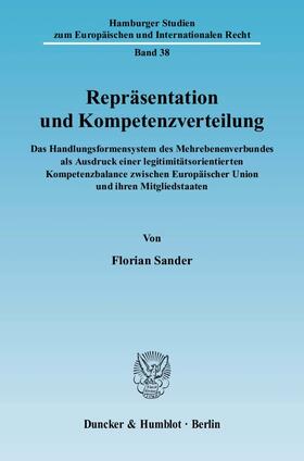 Sander |  Repräsentation und Kompetenzverteilung. | Buch |  Sack Fachmedien