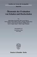 Backes-Gellner / Moog |  Ökonomie der Evaluation von Schulen und Hochschulen | Buch |  Sack Fachmedien