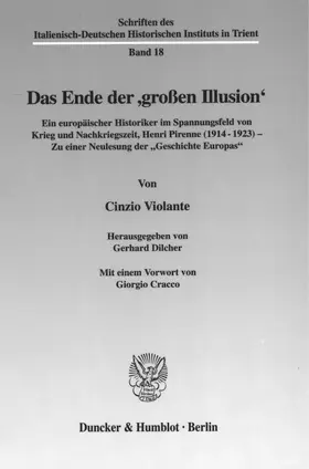 Violante / Dilcher |  Das Ende der 'großen Illusion'. | Buch |  Sack Fachmedien
