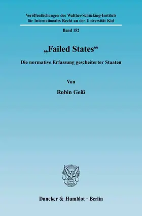 Geiß |  "Failed States". | Buch |  Sack Fachmedien