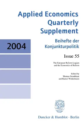 Straubhaar / Winkelmann |  The European Reform Logjam and the Economics of Reform | Buch |  Sack Fachmedien