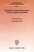 Welter |  Dynamik im Unternehmenssektor: Theorie, Empirie und Politik | Buch |  Sack Fachmedien