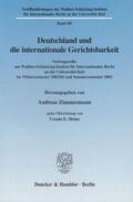 Zimmermann |  Deutschland und die internationale Gerichtsbarkeit | Buch |  Sack Fachmedien