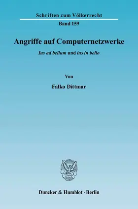 Dittmar |  Angriffe auf Computernetzwerke. | Buch |  Sack Fachmedien