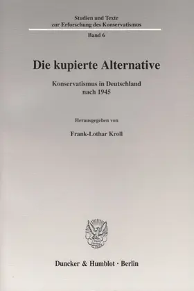 Kroll |  Die kupierte Alternative. | Buch |  Sack Fachmedien