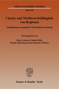 Cernavin / Führ / Fhr |  Cluster und Wettbewerbsfähigkeit von Regionen | Buch |  Sack Fachmedien