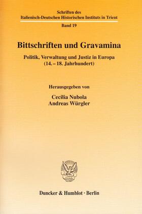 Nubola / Würgler | Bittschriften und Gravamina | Buch | sack.de