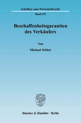 Stöber | Beschaffenheitsgarantien des Verkäufers | Buch | 978-3-428-11878-6 | sack.de