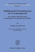 Schmidt-Preuß |  Kollidierende Privatinteressen im Verwaltungsrecht. | Buch |  Sack Fachmedien