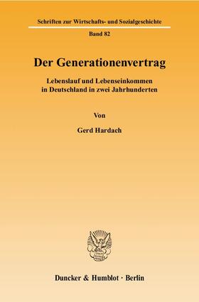 Hardach |  Der Generationenvertrag | Buch |  Sack Fachmedien