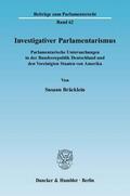 Bräcklein |  Investigativer Parlamentarismus | Buch |  Sack Fachmedien