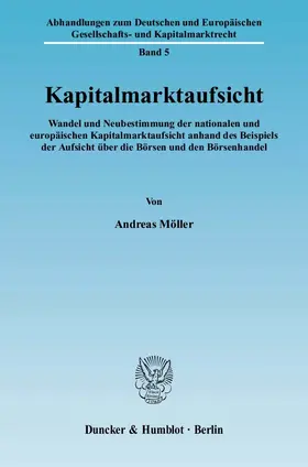 Möller |  Kapitalmarktaufsicht. | Buch |  Sack Fachmedien