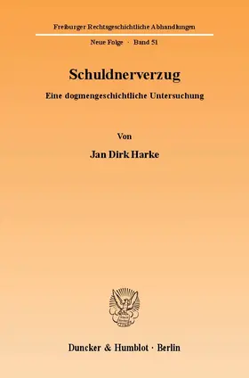 Harke |  Schuldnerverzug. | Buch |  Sack Fachmedien