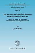 Wäckerlin |  Betriebsausgabenabzugsbeschränkung und Halbeinkünfteverfahren | Buch |  Sack Fachmedien