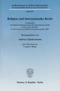 Zimmermann |  Religion und Internationales Recht | Buch |  Sack Fachmedien