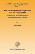 Knecht |  Knecht, I: Reichsdeputationshauptschluß | Buch |  Sack Fachmedien