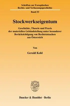 Kohl |  Stockwerkseigentum | Buch |  Sack Fachmedien