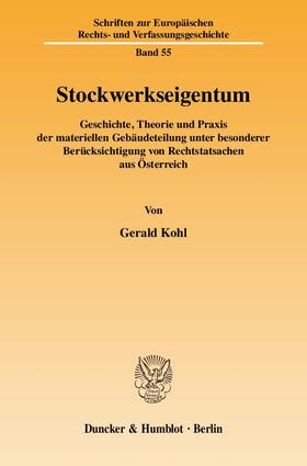 Kohl | Stockwerkseigentum | Buch | 978-3-428-12294-3 | sack.de