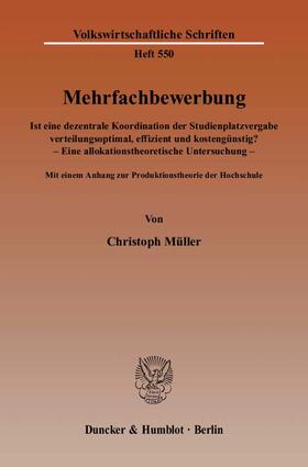 Müller | Mehrfachbewerbung | Buch | 978-3-428-12306-3 | sack.de