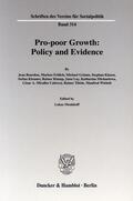 Menkhoff |  Pro-Poor Growth: Policy and Evidence | Buch |  Sack Fachmedien