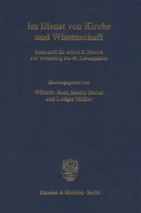 Rees / Demel / Müller |  Im Dienst von Kirche und Wissenschaft. | Buch |  Sack Fachmedien