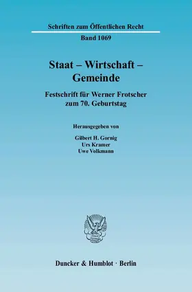 Gornig / Kramer / Volkmann |  Staat – Wirtschaft – Gemeinde | Buch |  Sack Fachmedien