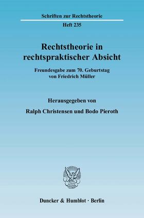 Christensen / Pieroth |  Rechtstheorie in rechtspraktischer Absicht | Buch |  Sack Fachmedien