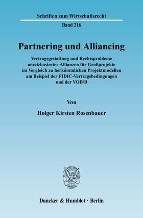 Rosenbauer |  Partnering und Alliancing | Buch |  Sack Fachmedien