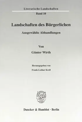 Kroll / Wirth |  Landschaften des Bürgerlichen. | Buch |  Sack Fachmedien