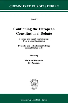 Niedobitek / Zemánek | Continuing the European Constitutional Debate | Buch | 978-3-428-12686-6 | www.sack.de
