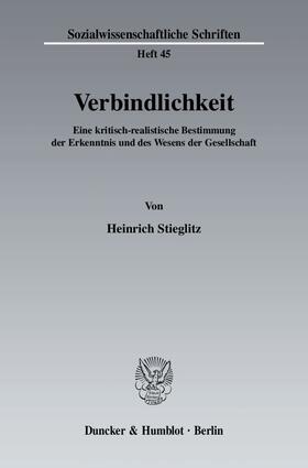 Stieglitz |  Verbindlichkeit | Buch |  Sack Fachmedien
