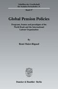 Maier-Rigaud |  Global Pension Policies | Buch |  Sack Fachmedien