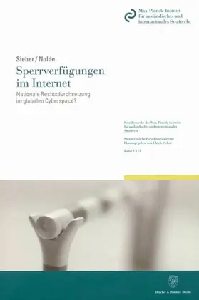 Sieber / Nolde |  Sperrverfügungen im Internet | Buch |  Sack Fachmedien