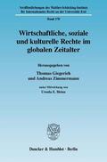 Giegerich / Zimmermann |  Wirtschaftliche, soziale und kulturelle Rechte im globalen Zeitalter | Buch |  Sack Fachmedien