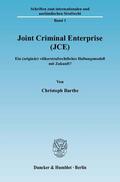 Barthe |  Joint Criminal Enterprise (JCE) | Buch |  Sack Fachmedien