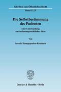Panagopoulou-Koutnatzi |  Die Selbstbestimmung des Patienten. | Buch |  Sack Fachmedien