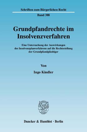 Kindler | Grundpfandrechte im Insolvenzverfahren | Buch | 978-3-428-12980-5 | sack.de