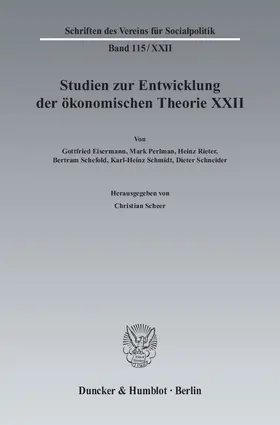 Scheer |  Ideen, Methoden und Entwicklungen der Geschichte des ökonomischen Denkens. | Buch |  Sack Fachmedien