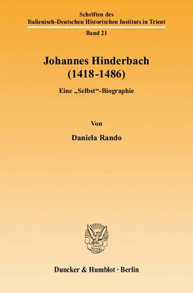 Rando |  Johannes Hinderbach (1418-1486) | Buch |  Sack Fachmedien