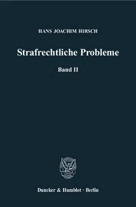 Hirsch / Lilie |  Strafrechtliche Probleme | Buch |  Sack Fachmedien