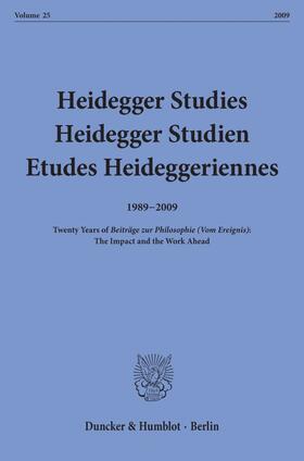 Emad / Herrmann / Maly |  Heidegger Studies / Heidegger Studien / Etudes Heideggeriennes. | Buch |  Sack Fachmedien