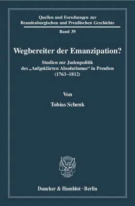 Schenk | Wegbereiter der Emanzipation? | Buch | 978-3-428-13090-0 | www.sack.de