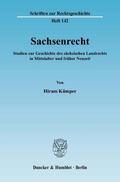 Kümper |  Sachsenrecht | Buch |  Sack Fachmedien