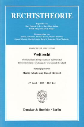 Schulte / Stichweh |  Weltrecht | Buch |  Sack Fachmedien