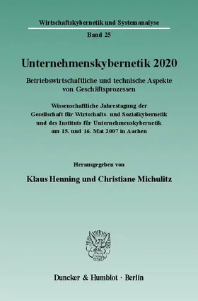 Henning / Michulitz |  Unternehmenskybernetik 2020 | Buch |  Sack Fachmedien